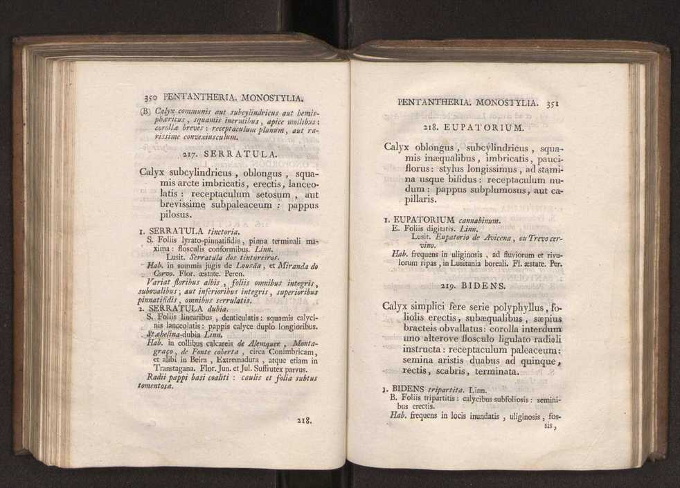 Felicis Avellar Broteri ... Flora Lusitanica, seu plantarum, quae in Lusitania vel sponte crescunt, vel frequentius colunter, ex florum praesertim sexubus systematice distributarum, synopsis. Vol. 1 186