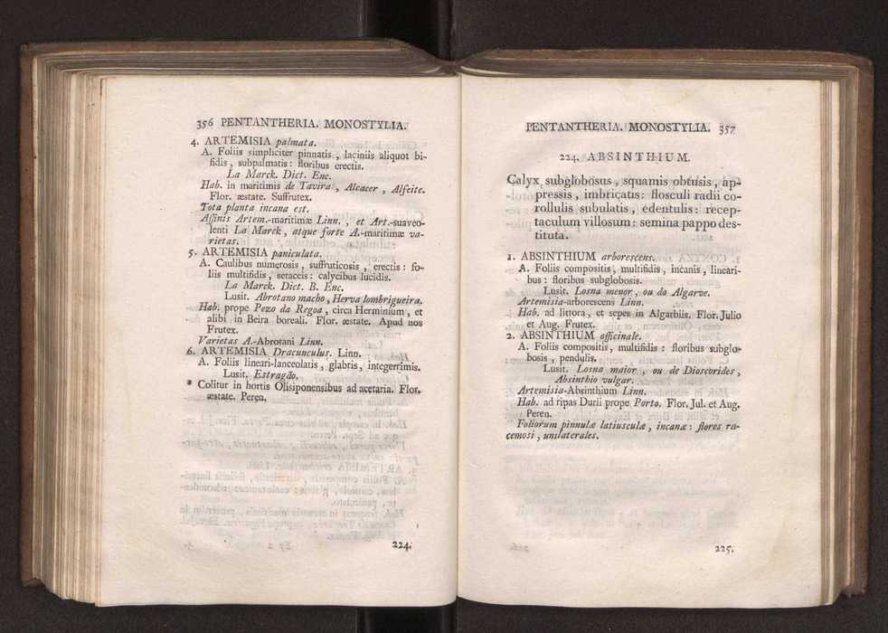 Felicis Avellar Broteri ... Flora Lusitanica, seu plantarum, quae in Lusitania vel sponte crescunt, vel frequentius colunter, ex florum praesertim sexubus systematice distributarum, synopsis. Vol. 1 189