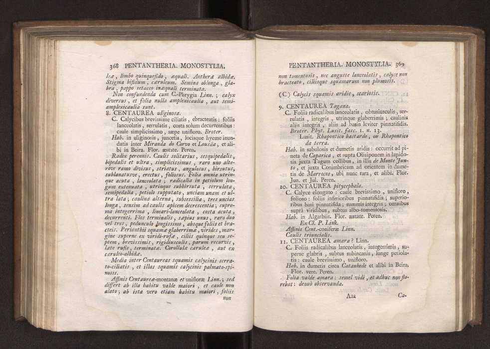 Felicis Avellar Broteri ... Flora Lusitanica, seu plantarum, quae in Lusitania vel sponte crescunt, vel frequentius colunter, ex florum praesertim sexubus systematice distributarum, synopsis. Vol. 1 195