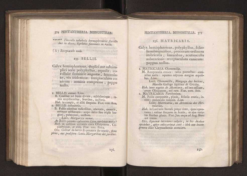 Felicis Avellar Broteri ... Flora Lusitanica, seu plantarum, quae in Lusitania vel sponte crescunt, vel frequentius colunter, ex florum praesertim sexubus systematice distributarum, synopsis. Vol. 1 198