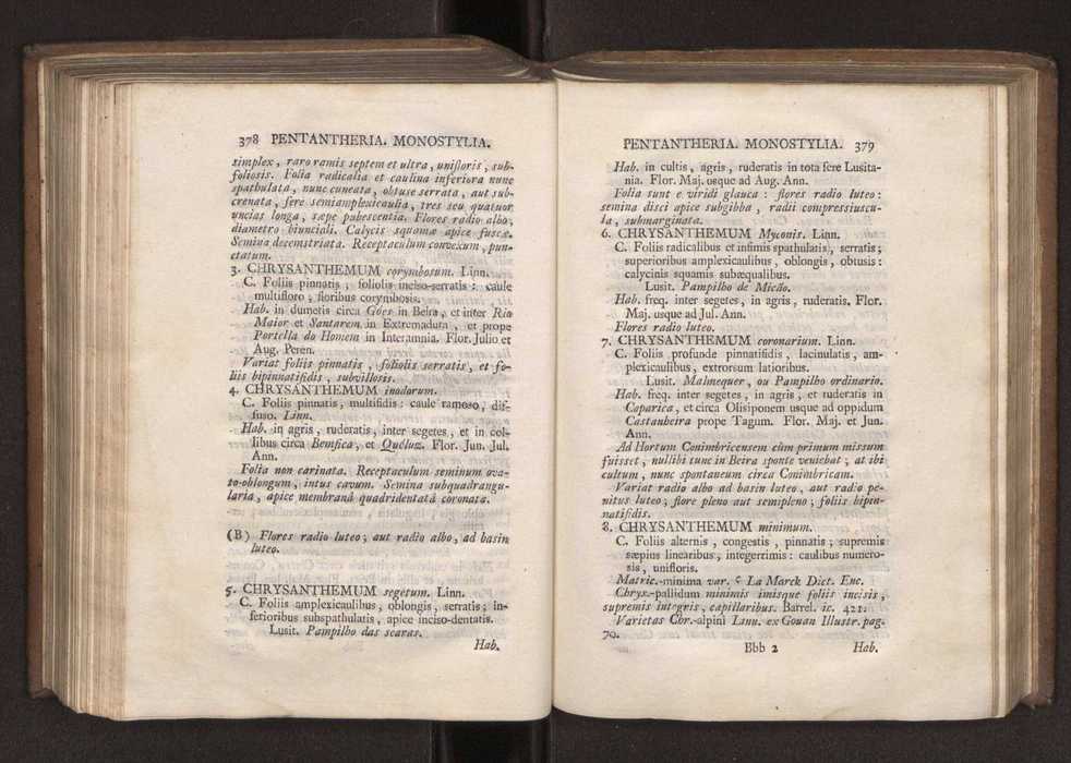 Felicis Avellar Broteri ... Flora Lusitanica, seu plantarum, quae in Lusitania vel sponte crescunt, vel frequentius colunter, ex florum praesertim sexubus systematice distributarum, synopsis. Vol. 1 200