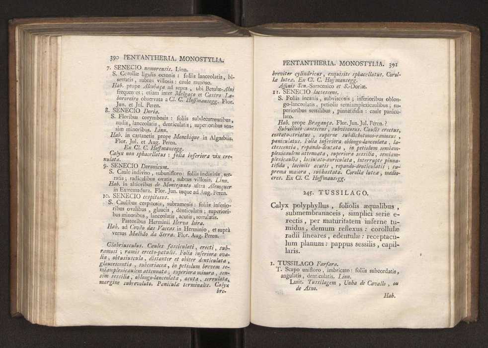 Felicis Avellar Broteri ... Flora Lusitanica, seu plantarum, quae in Lusitania vel sponte crescunt, vel frequentius colunter, ex florum praesertim sexubus systematice distributarum, synopsis. Vol. 1 206