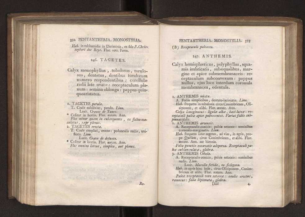 Felicis Avellar Broteri ... Flora Lusitanica, seu plantarum, quae in Lusitania vel sponte crescunt, vel frequentius colunter, ex florum praesertim sexubus systematice distributarum, synopsis. Vol. 1 207