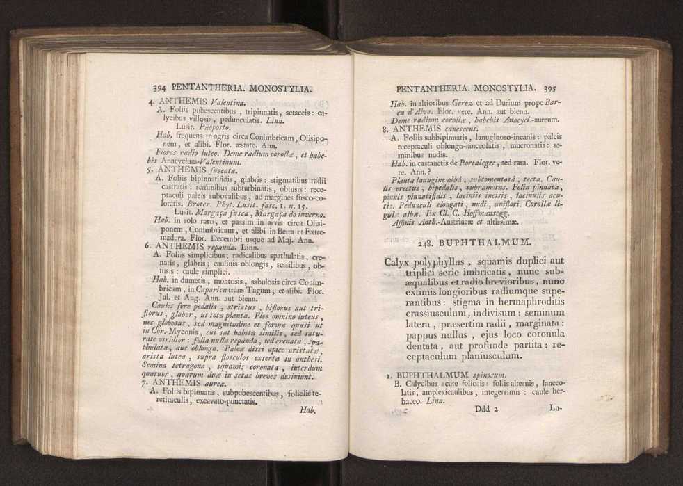 Felicis Avellar Broteri ... Flora Lusitanica, seu plantarum, quae in Lusitania vel sponte crescunt, vel frequentius colunter, ex florum praesertim sexubus systematice distributarum, synopsis. Vol. 1 208