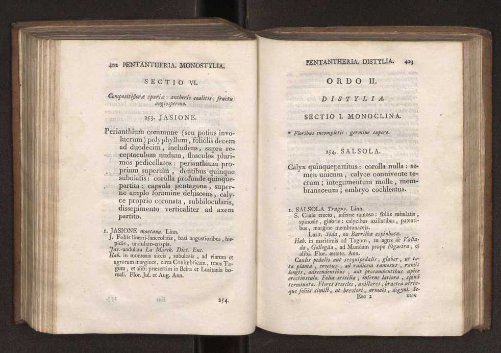 Felicis Avellar Broteri ... Flora Lusitanica, seu plantarum, quae in Lusitania vel sponte crescunt, vel frequentius colunter, ex florum praesertim sexubus systematice distributarum, synopsis. Vol. 1 212