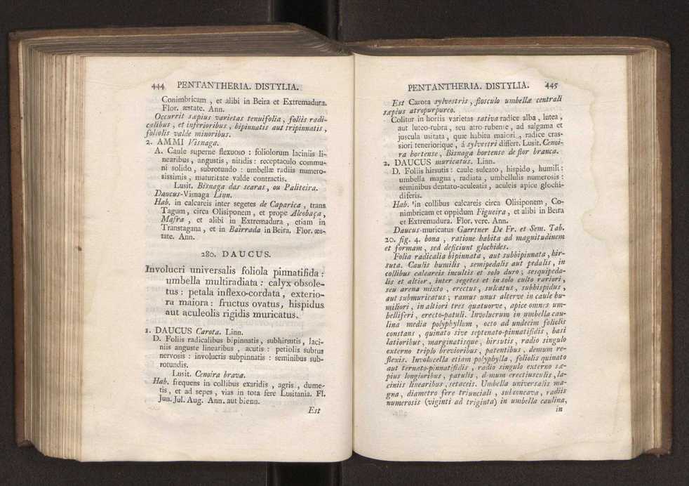 Felicis Avellar Broteri ... Flora Lusitanica, seu plantarum, quae in Lusitania vel sponte crescunt, vel frequentius colunter, ex florum praesertim sexubus systematice distributarum, synopsis. Vol. 1 233