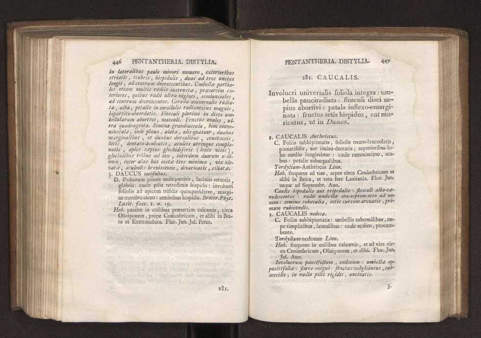 Felicis Avellar Broteri ... Flora Lusitanica, seu plantarum, quae in Lusitania vel sponte crescunt, vel frequentius colunter, ex florum praesertim sexubus systematice distributarum, synopsis. Vol. 1 234