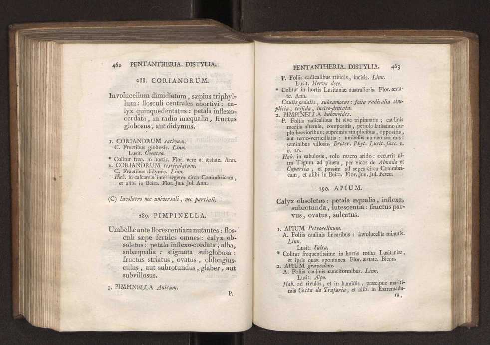 Felicis Avellar Broteri ... Flora Lusitanica, seu plantarum, quae in Lusitania vel sponte crescunt, vel frequentius colunter, ex florum praesertim sexubus systematice distributarum, synopsis. Vol. 1 242
