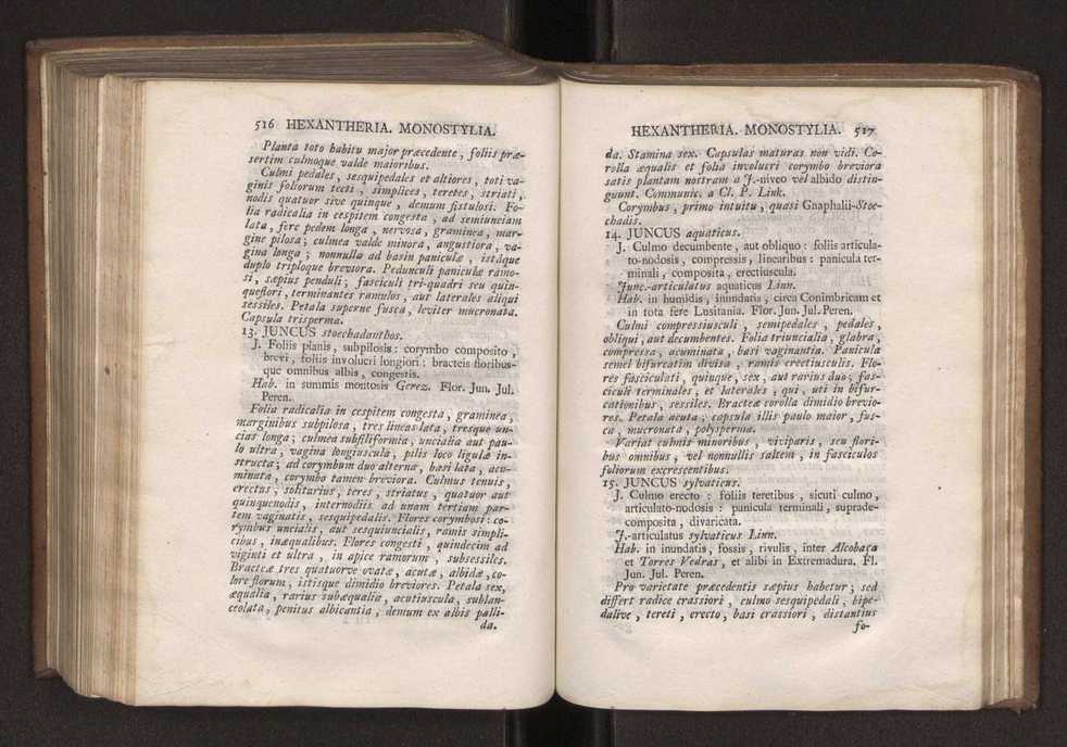 Felicis Avellar Broteri ... Flora Lusitanica, seu plantarum, quae in Lusitania vel sponte crescunt, vel frequentius colunter, ex florum praesertim sexubus systematice distributarum, synopsis. Vol. 1 269