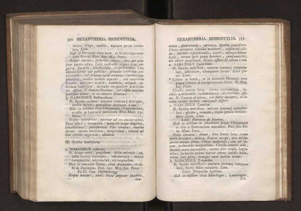 Felicis Avellar Broteri ... Flora Lusitanica, seu plantarum, quae in Lusitania vel sponte crescunt, vel frequentius colunter, ex florum praesertim sexubus systematice distributarum, synopsis. Vol. 1 286