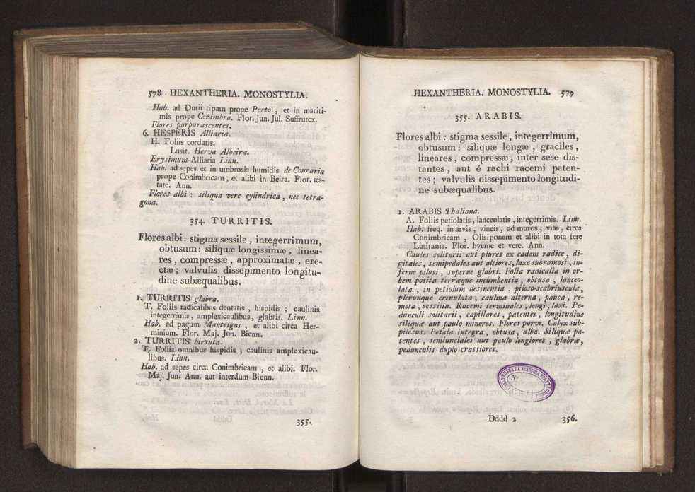 Felicis Avellar Broteri ... Flora Lusitanica, seu plantarum, quae in Lusitania vel sponte crescunt, vel frequentius colunter, ex florum praesertim sexubus systematice distributarum, synopsis. Vol. 1 300