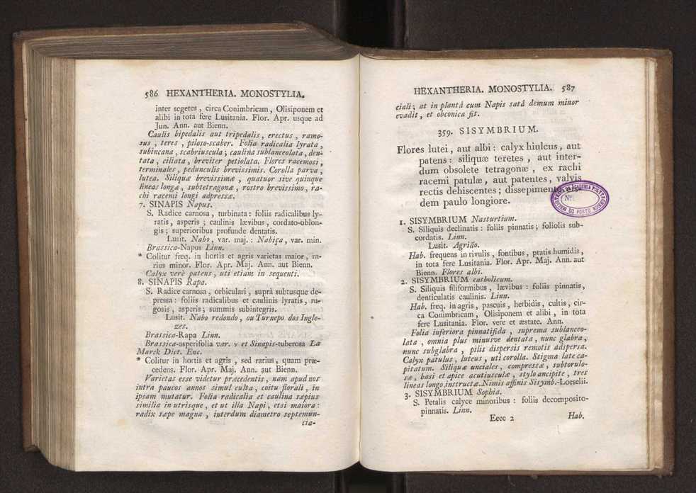 Felicis Avellar Broteri ... Flora Lusitanica, seu plantarum, quae in Lusitania vel sponte crescunt, vel frequentius colunter, ex florum praesertim sexubus systematice distributarum, synopsis. Vol. 1 304