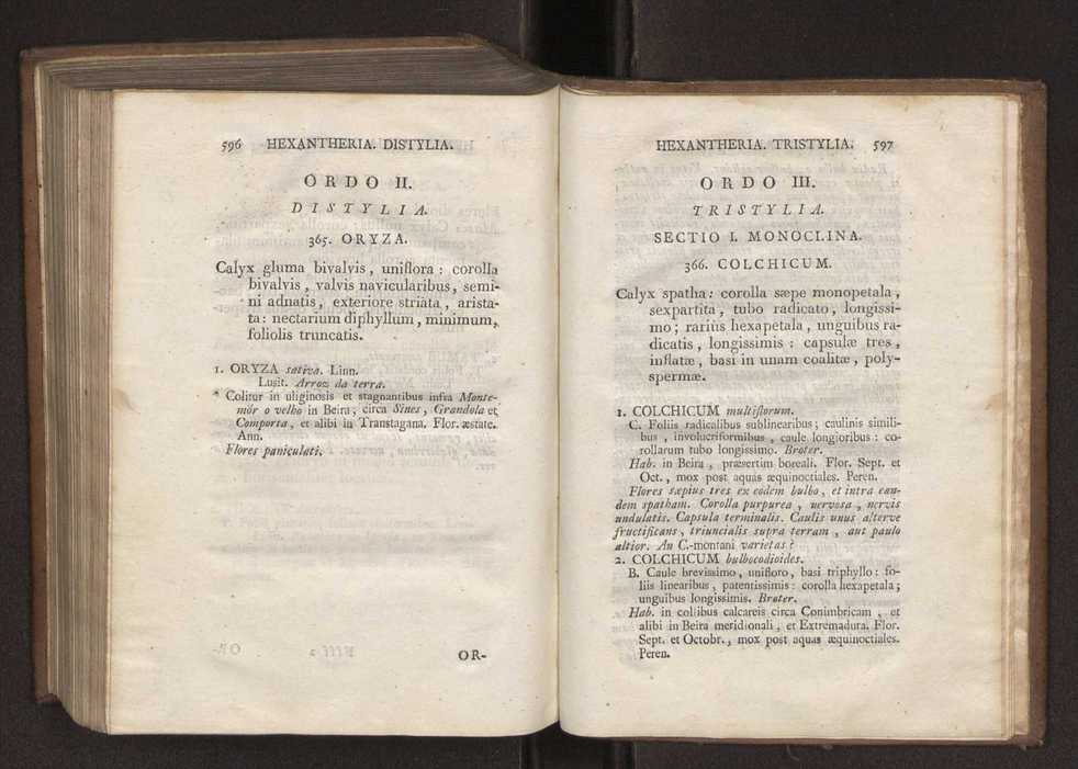 Felicis Avellar Broteri ... Flora Lusitanica, seu plantarum, quae in Lusitania vel sponte crescunt, vel frequentius colunter, ex florum praesertim sexubus systematice distributarum, synopsis. Vol. 1 309