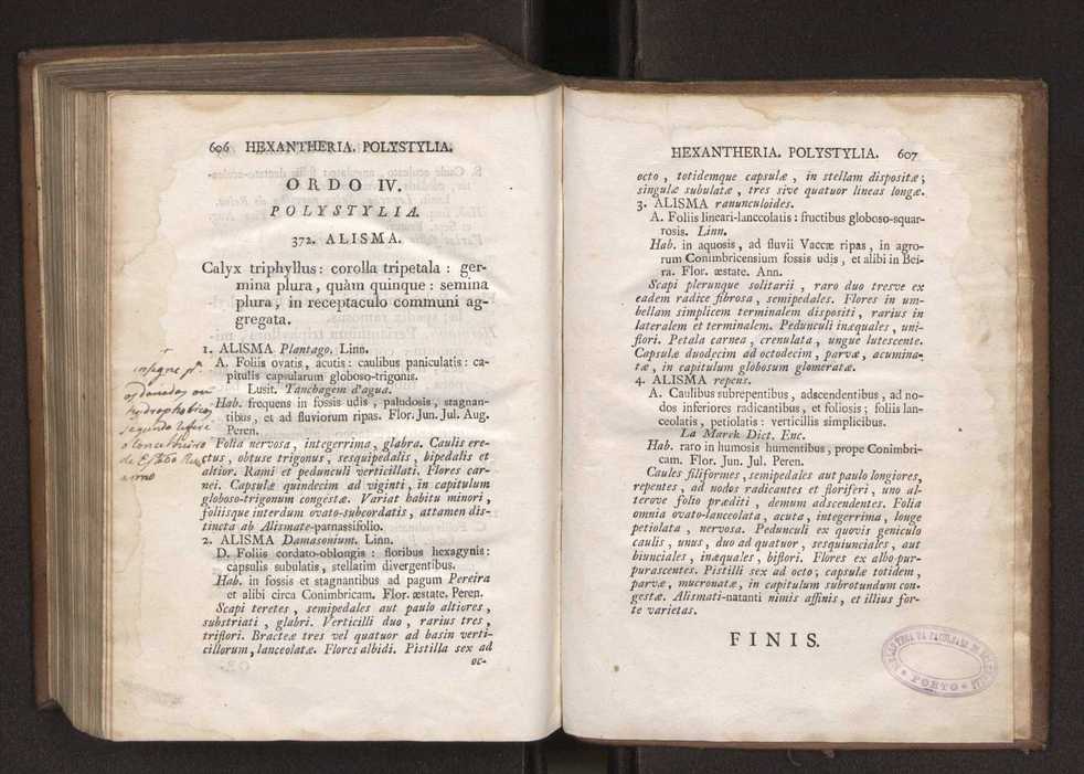 Felicis Avellar Broteri ... Flora Lusitanica, seu plantarum, quae in Lusitania vel sponte crescunt, vel frequentius colunter, ex florum praesertim sexubus systematice distributarum, synopsis. Vol. 1 314