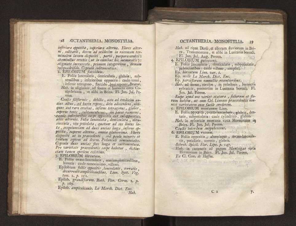 Felicis Avellar Broteri ... Flora Lusitanica, seu plantarum, quae in Lusitania vel sponte crescunt, vel frequentius colunter, ex florum praesertim sexubus systematice distributarum, synopsis. Vol. 2 12