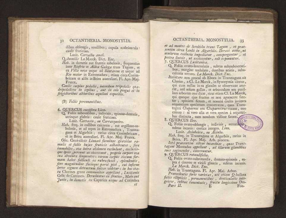 Felicis Avellar Broteri ... Flora Lusitanica, seu plantarum, quae in Lusitania vel sponte crescunt, vel frequentius colunter, ex florum praesertim sexubus systematice distributarum, synopsis. Vol. 2 19