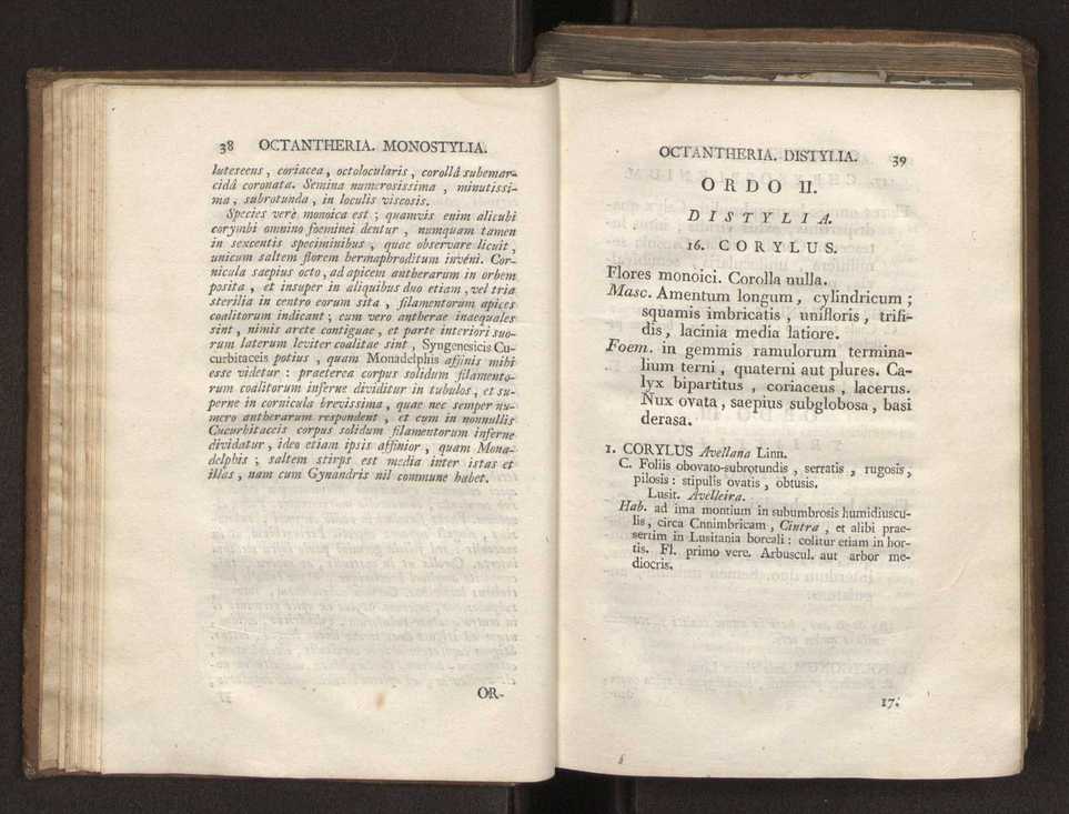 Felicis Avellar Broteri ... Flora Lusitanica, seu plantarum, quae in Lusitania vel sponte crescunt, vel frequentius colunter, ex florum praesertim sexubus systematice distributarum, synopsis. Vol. 2 22