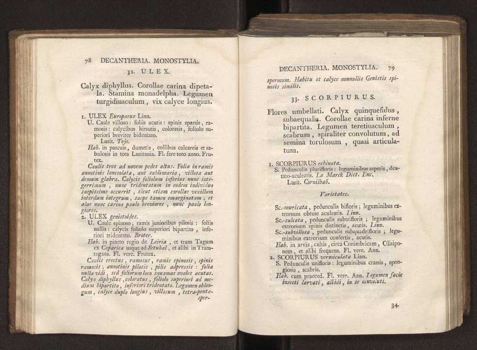 Felicis Avellar Broteri ... Flora Lusitanica, seu plantarum, quae in Lusitania vel sponte crescunt, vel frequentius colunter, ex florum praesertim sexubus systematice distributarum, synopsis. Vol. 2 42