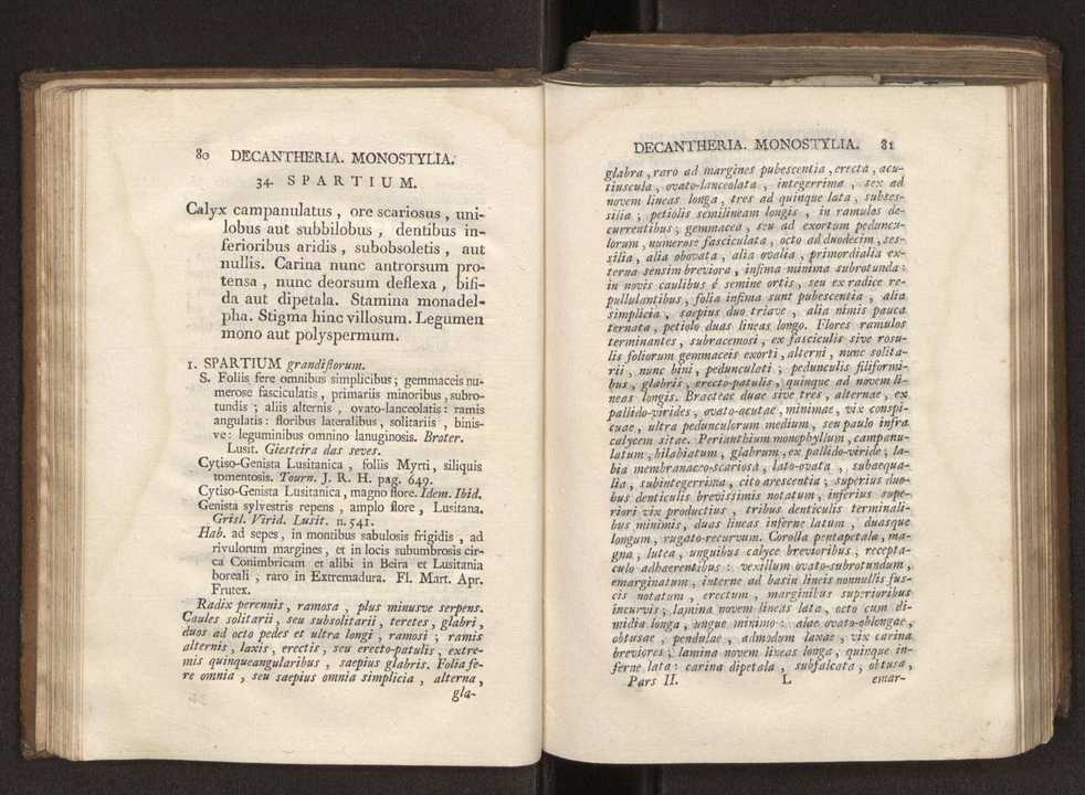 Felicis Avellar Broteri ... Flora Lusitanica, seu plantarum, quae in Lusitania vel sponte crescunt, vel frequentius colunter, ex florum praesertim sexubus systematice distributarum, synopsis. Vol. 2 43