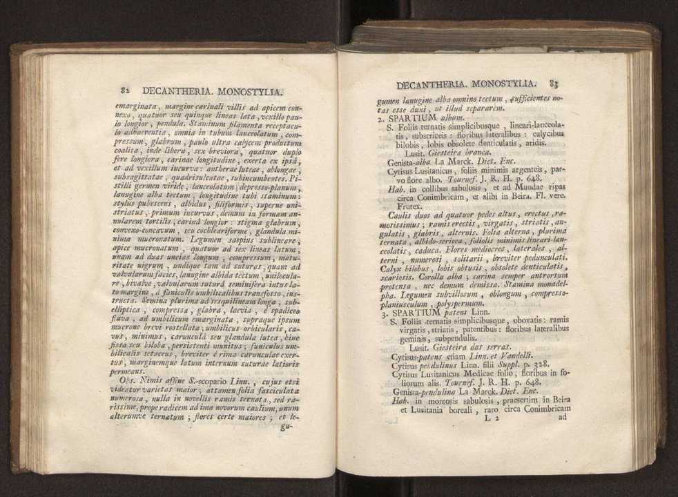 Felicis Avellar Broteri ... Flora Lusitanica, seu plantarum, quae in Lusitania vel sponte crescunt, vel frequentius colunter, ex florum praesertim sexubus systematice distributarum, synopsis. Vol. 2 44