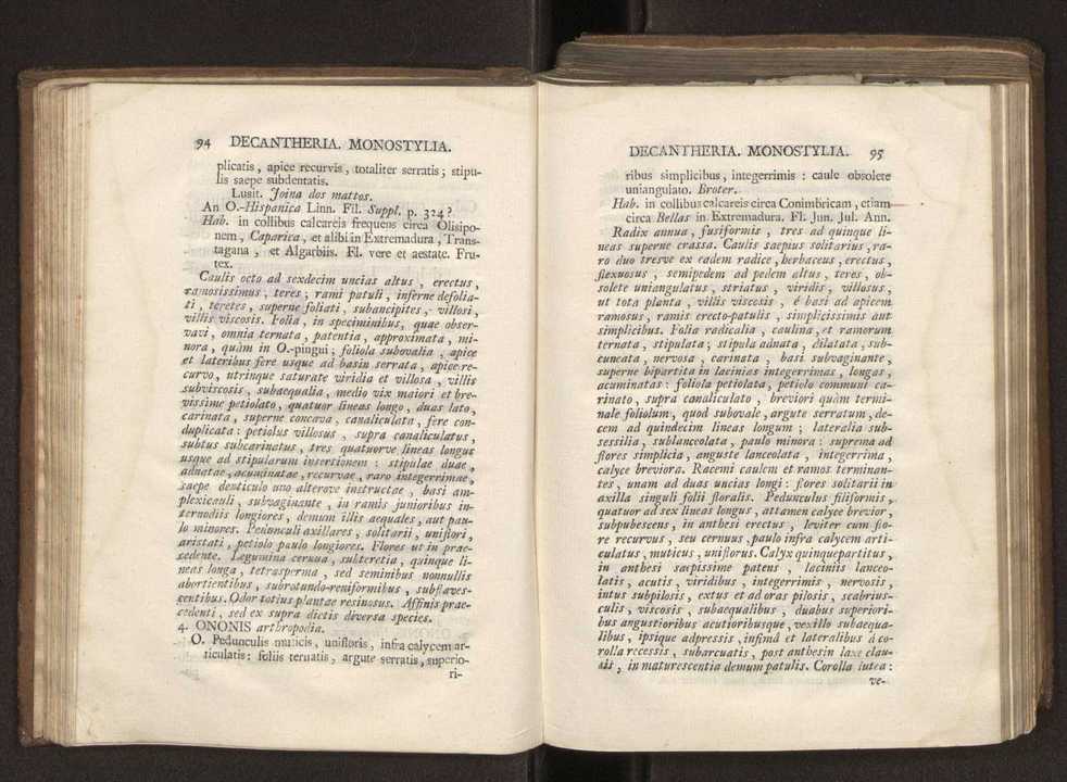 Felicis Avellar Broteri ... Flora Lusitanica, seu plantarum, quae in Lusitania vel sponte crescunt, vel frequentius colunter, ex florum praesertim sexubus systematice distributarum, synopsis. Vol. 2 50