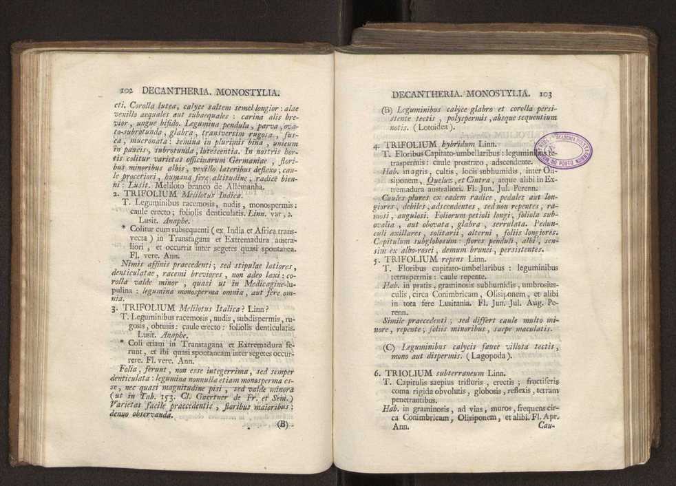Felicis Avellar Broteri ... Flora Lusitanica, seu plantarum, quae in Lusitania vel sponte crescunt, vel frequentius colunter, ex florum praesertim sexubus systematice distributarum, synopsis. Vol. 2 54