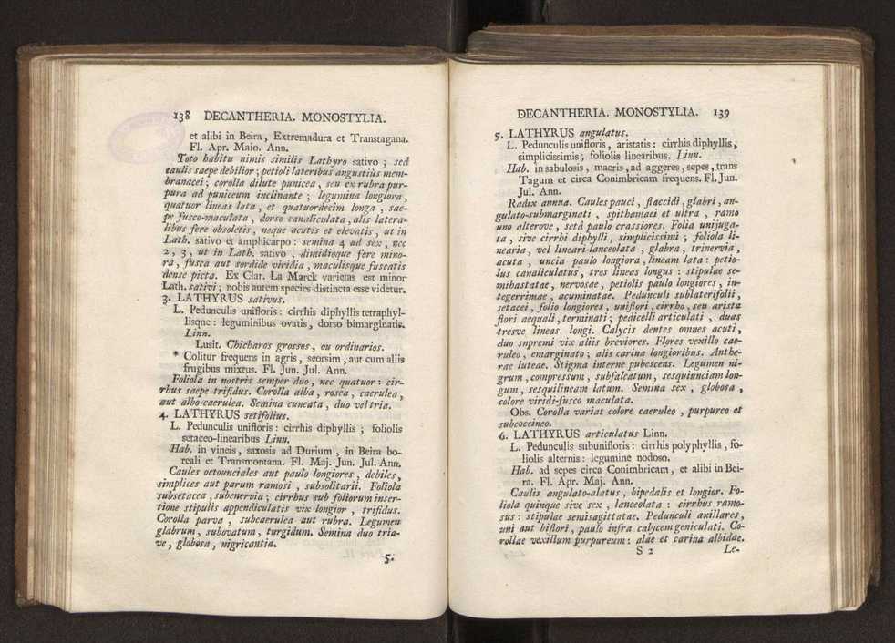 Felicis Avellar Broteri ... Flora Lusitanica, seu plantarum, quae in Lusitania vel sponte crescunt, vel frequentius colunter, ex florum praesertim sexubus systematice distributarum, synopsis. Vol. 2 72
