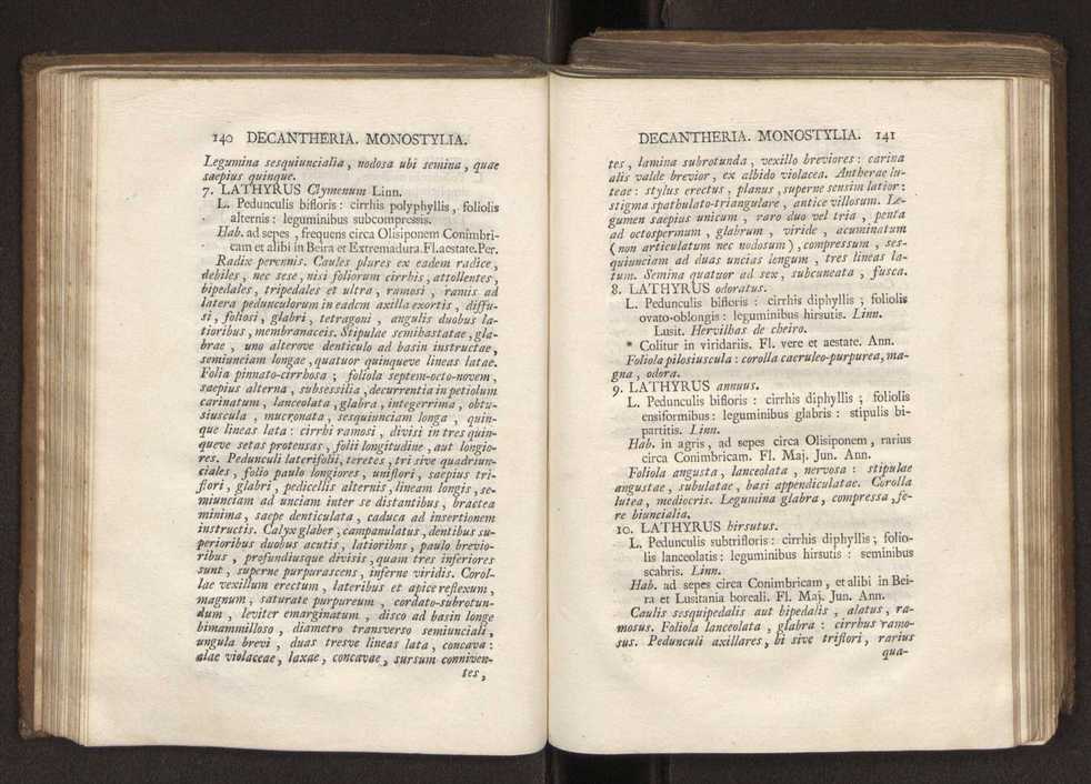 Felicis Avellar Broteri ... Flora Lusitanica, seu plantarum, quae in Lusitania vel sponte crescunt, vel frequentius colunter, ex florum praesertim sexubus systematice distributarum, synopsis. Vol. 2 73