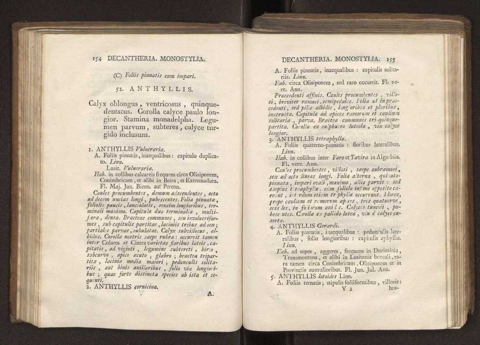 Felicis Avellar Broteri ... Flora Lusitanica, seu plantarum, quae in Lusitania vel sponte crescunt, vel frequentius colunter, ex florum praesertim sexubus systematice distributarum, synopsis. Vol. 2 80