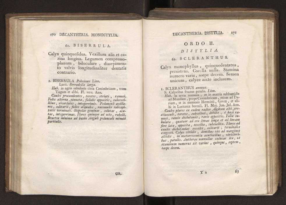Felicis Avellar Broteri ... Flora Lusitanica, seu plantarum, quae in Lusitania vel sponte crescunt, vel frequentius colunter, ex florum praesertim sexubus systematice distributarum, synopsis. Vol. 2 88