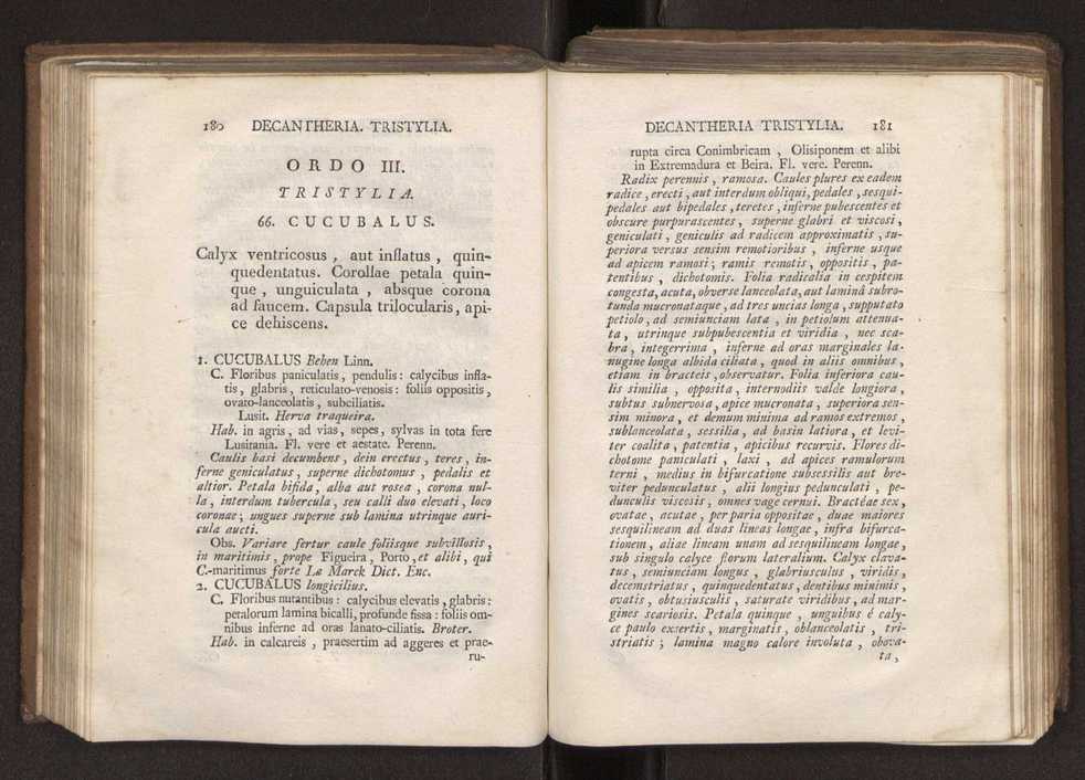 Felicis Avellar Broteri ... Flora Lusitanica, seu plantarum, quae in Lusitania vel sponte crescunt, vel frequentius colunter, ex florum praesertim sexubus systematice distributarum, synopsis. Vol. 2 93