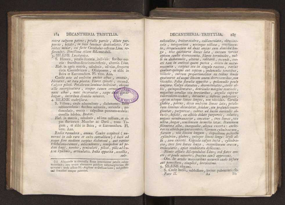 Felicis Avellar Broteri ... Flora Lusitanica, seu plantarum, quae in Lusitania vel sponte crescunt, vel frequentius colunter, ex florum praesertim sexubus systematice distributarum, synopsis. Vol. 2 95