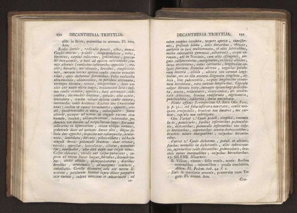 Felicis Avellar Broteri ... Flora Lusitanica, seu plantarum, quae in Lusitania vel sponte crescunt, vel frequentius colunter, ex florum praesertim sexubus systematice distributarum, synopsis. Vol. 2 98