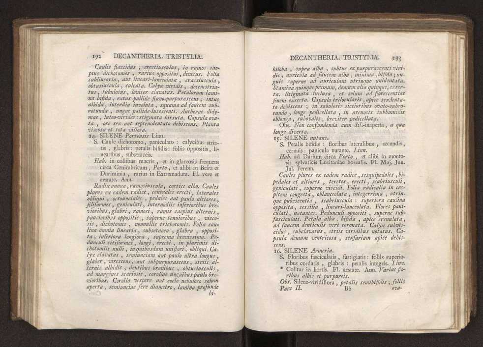 Felicis Avellar Broteri ... Flora Lusitanica, seu plantarum, quae in Lusitania vel sponte crescunt, vel frequentius colunter, ex florum praesertim sexubus systematice distributarum, synopsis. Vol. 2 99