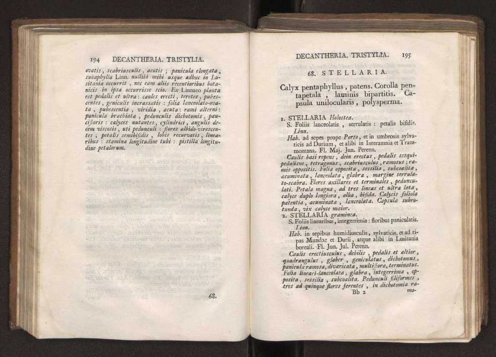 Felicis Avellar Broteri ... Flora Lusitanica, seu plantarum, quae in Lusitania vel sponte crescunt, vel frequentius colunter, ex florum praesertim sexubus systematice distributarum, synopsis. Vol. 2 100