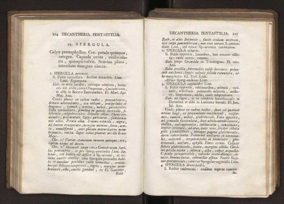Felicis Avellar Broteri ... Flora Lusitanica, seu plantarum, quae in Lusitania vel sponte crescunt, vel frequentius colunter, ex florum praesertim sexubus systematice distributarum, synopsis. Vol. 2 110