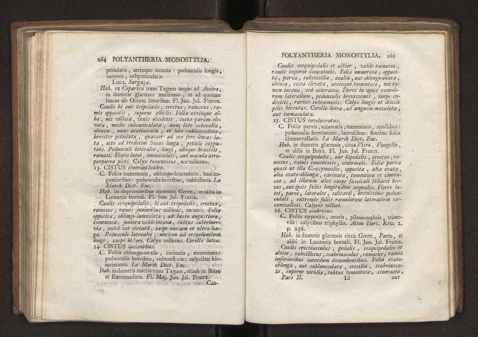 Felicis Avellar Broteri ... Flora Lusitanica, seu plantarum, quae in Lusitania vel sponte crescunt, vel frequentius colunter, ex florum praesertim sexubus systematice distributarum, synopsis. Vol. 2 135