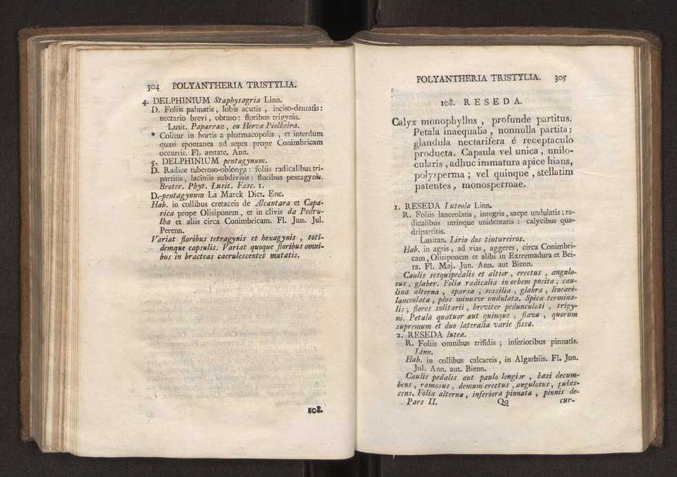 Felicis Avellar Broteri ... Flora Lusitanica, seu plantarum, quae in Lusitania vel sponte crescunt, vel frequentius colunter, ex florum praesertim sexubus systematice distributarum, synopsis. Vol. 2 155