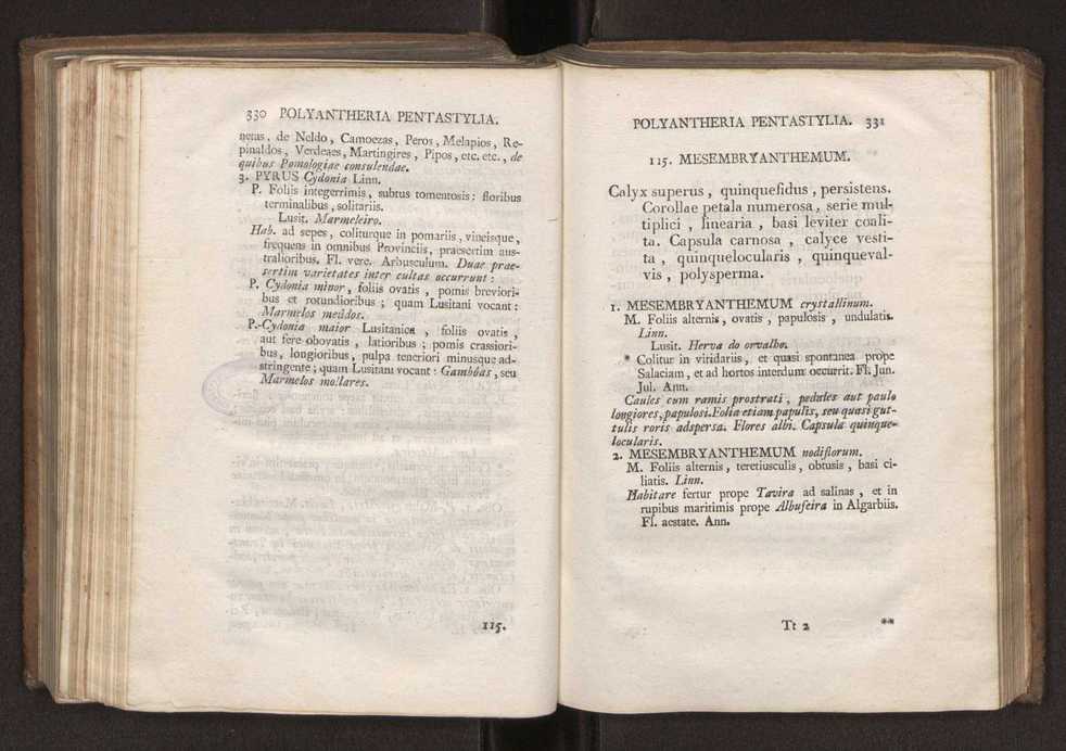 Felicis Avellar Broteri ... Flora Lusitanica, seu plantarum, quae in Lusitania vel sponte crescunt, vel frequentius colunter, ex florum praesertim sexubus systematice distributarum, synopsis. Vol. 2 168