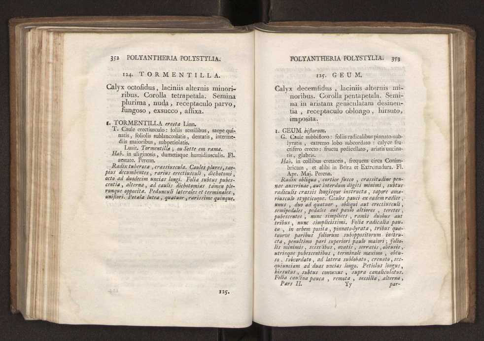 Felicis Avellar Broteri ... Flora Lusitanica, seu plantarum, quae in Lusitania vel sponte crescunt, vel frequentius colunter, ex florum praesertim sexubus systematice distributarum, synopsis. Vol. 2 179