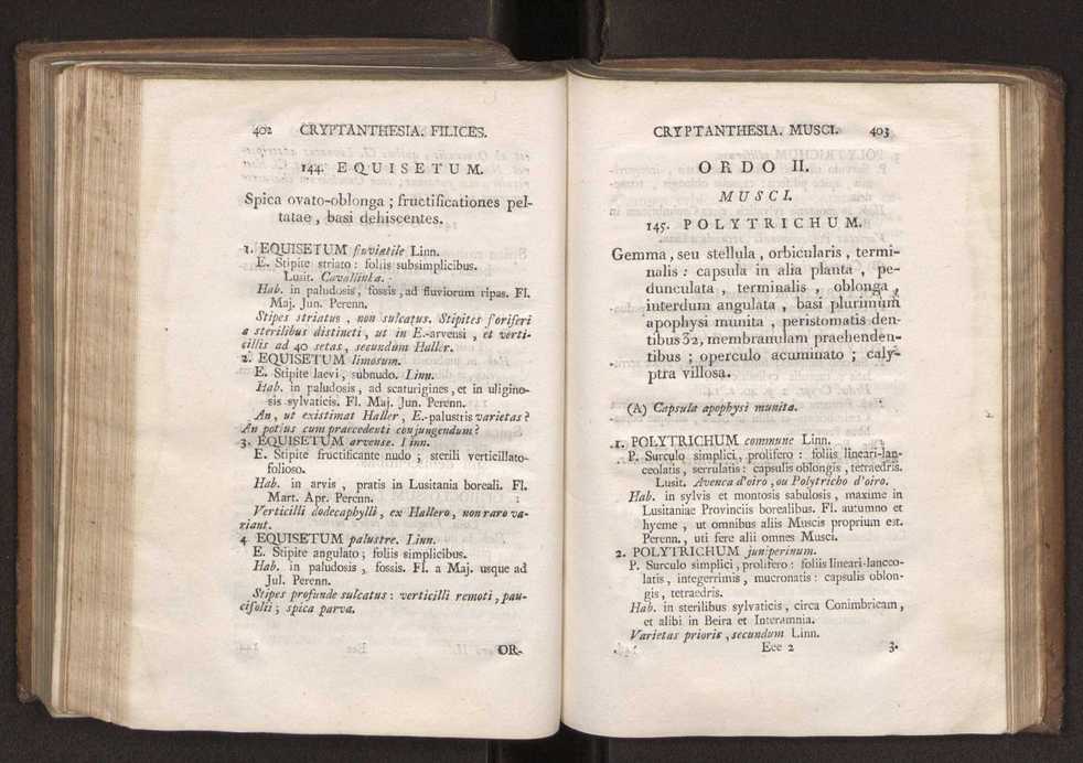 Felicis Avellar Broteri ... Flora Lusitanica, seu plantarum, quae in Lusitania vel sponte crescunt, vel frequentius colunter, ex florum praesertim sexubus systematice distributarum, synopsis. Vol. 2 204