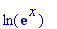 ln(exp(x))