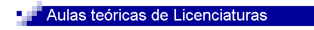Aulas teóricas de Licenciaturas